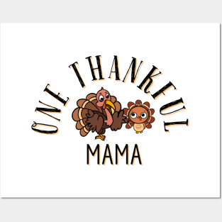 Mama and baby turkey for thanksgiving Posters and Art